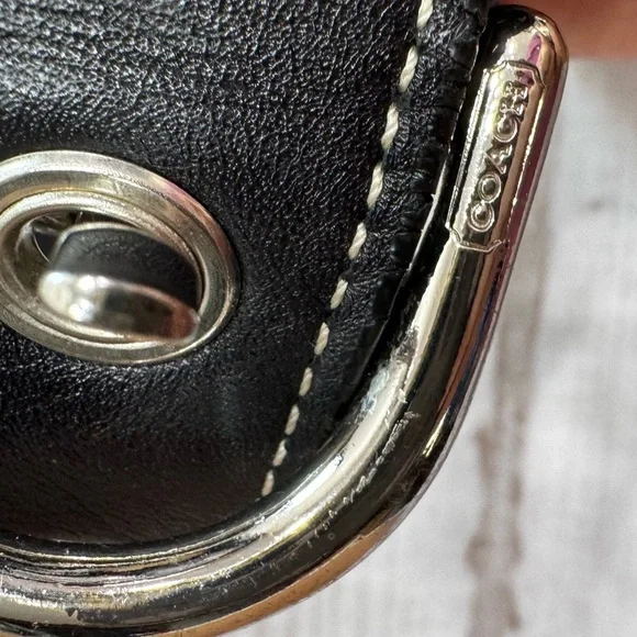 Coach Black & Gray Signature Jacquard Crossbody Shoulder Bag F10944 Vintage 2007 - Picture 11 of 13